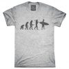 Evolution Of Man To Surfer Funny Surfing T-Shirt