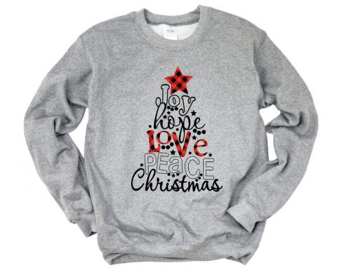 Joy Hope Love Peace Christmas Sweatshirt