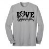 Love Gymnastics Heart Shirt Gymnast Sweatshirt