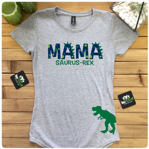 Mama-Saurus-Rex TEE Mom Dinosaur Shirt
