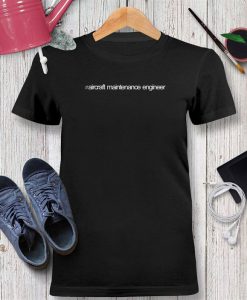 Hashtag Aircraft Maintenance Engineer Bold Text Tshirt