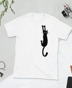 Hanging Cat Funny Unisex T-Shirt