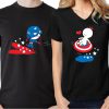 His and Hers Shirts Captain America Shirt Captain America Gift Avengers Shirt Boyfriend Gift Husband Gift Couples Shirts Black