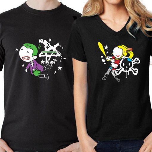 His and Hers Shirts Joker Harley Quinn Couple Shirts Joker Gift Boyfriend Girlfriend Shirts Funny Couple Shirts Husband Wife Shirts