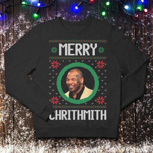 Mike Tyson Boxing Ugly Funny Rude Xmas Christmas Jumper Festive Sweater