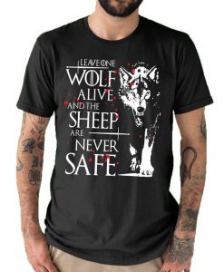 Stark Leave One Wolf Arya Stark Quote Game Of Thrones T shirt Black All sizes