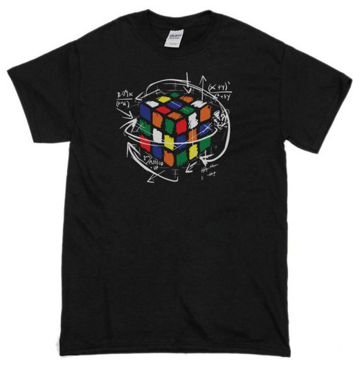 Rubix's Cube EQUATION T-Shirt Mens Funny T-Shirts