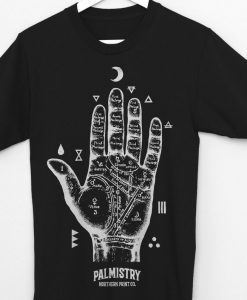 Palmistry Shirt, Palm Reading, Mystic, Dark, Graphic Tee, Unisex, Occult, Goth Style
