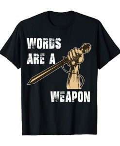 Freedom Of Speech Retro & Vintage Style Your Voice Words Is A Weapon Political T-Shirts
