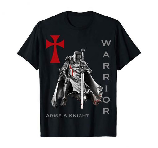Knights Templar Christian Warrior In Hoc Signo Vinces Religious Message , Oath T-Shirt