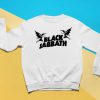 Retro Pullover Sweatshirt Unofficial Black Sabbath Logo Illustration