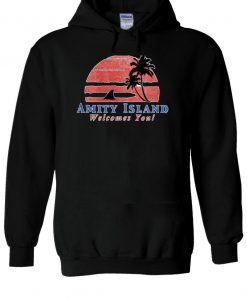 Amity Island Welcomes You Jaws Retro Movie Hoodie