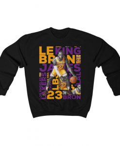 NEW!! Lebron James 23 Bron L.A Lakers Sweatshirt Unisex