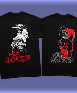 Her Joker His Harley Couples Matching Shirts