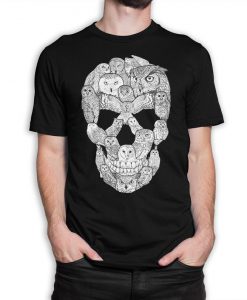 Owl Skull Art T-Shirt