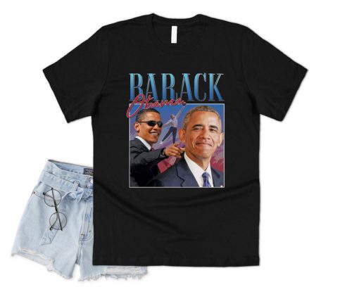 Barack Obama Homage T-shirt Top Shirt Tee USA Legend American Election President Campaign Retro 90's