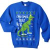 Christmas Tree Rex Sweatshirt Sweater Jumper Top Xmas Festive Funny Ugly T Rex T-rex Dinosaur