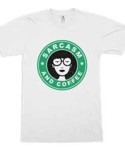 Daria Sarcasm and Coffee T-Shirt, Daria Morgendorffer Cool Tee, Women's and Men's Sizes