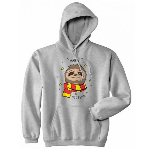 Hairy Slother Hoody Hoodie Top Fashion Funny Cute Harry Sloth Wizard