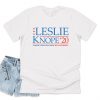 Leslie Knope 2020 T-shirt Top Shirt Tee Leslie For USA President Presidential Funny Parks and Rec