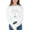Line Art Face Sweatshirt