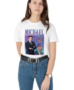 Michael Scott Homage T-shirt Top Shirt Tee Funny The Office TV 90's Party