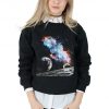 Retro Space Galaxy Sweatshirt Sweater Jumper Top Fashion Vintage Alien Planets Grunge