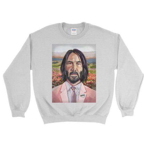 Keanu Sweatshirt - Keanu Reeves - Keanu Reeves Sweatshirt - Pop Culture Sweatshirt - Funny Sweatshirt - Streetwear - Pop Culture - Floral