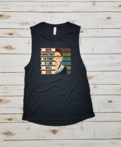Never Underestimate The Power Of A Girl With A Book - tank top