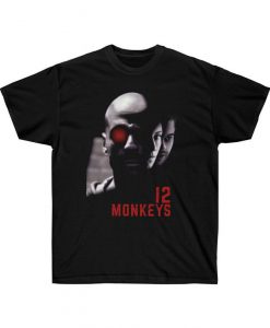 Twelve Monkeys (1995) Tee, Bruce Willis Film, Womens Mens Retro T-Shirt
