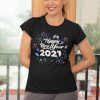 Happy New Years Day 2021 T Shirt, Cute New Years Eve Tee, Celebrate Countdown to Midnight