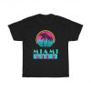 Miami Vice TV Series TV Show Beach Logo Men's Black T-Shirt