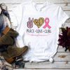 Peace Love Cure Breast Cancer TShirt