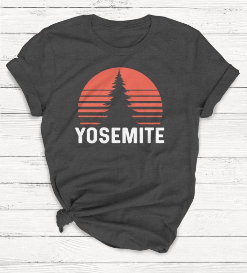 Yosemite Tshirt, Camping Shirt, Outdoor Shirt, Vintage Shirt, Summer Shirt, Graphic Tees, Adventure, Explore, Retro Shirt, Mountains