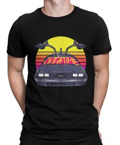 Back to the Future DeLorean Retro T-Shirt, Men's and Women's All Sizes