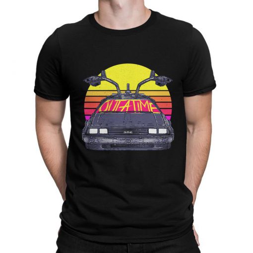 Back to the Future DeLorean Retro T-Shirt, Men's and Women's All Sizes