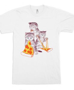 Cats and Pizzas Cool T-Shirt, Men's and Women's Sizes