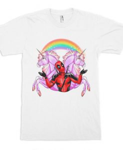 Deadpool and Pink Unicorns T-Shirt, Men's and Women's Sizes