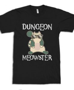 Dungeon Meowster Cool Cat T-Shirt, Dungeons and Dragons Funny T-Shirt, Men's and Women's Sizes