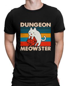 Dungeon Meowster Funny Cat T-Shirt, Dungeons and Dragons Gamer T-Shirt, Men's and Women's Sizes