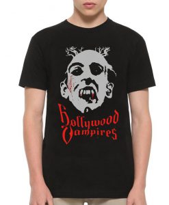 Hollywood Vampires Black T-Shirt, Men's and Women's All Sizes