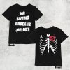 My Saving Grace Is Melody T-Shirt - Skeleton Ribcage Shirt I Love music Heart Holiday Gift Rock n roll Unisex Horror Shirt Leather Jacket Twoside