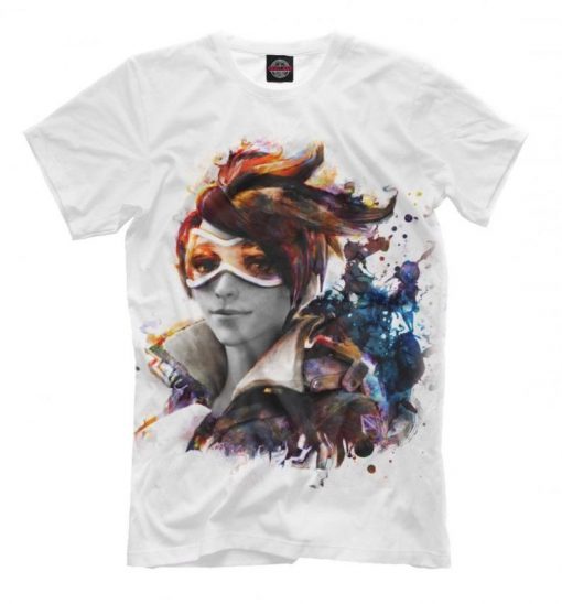 Overwatch Tracer T-Shirt, OW Video Game Tee, Men's Women's All Sizes