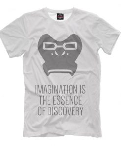 Overwatch Winston Imagination is the Essence of Discovery T-Shirt, OW Video Game Tee, Men's Women's All Sizes