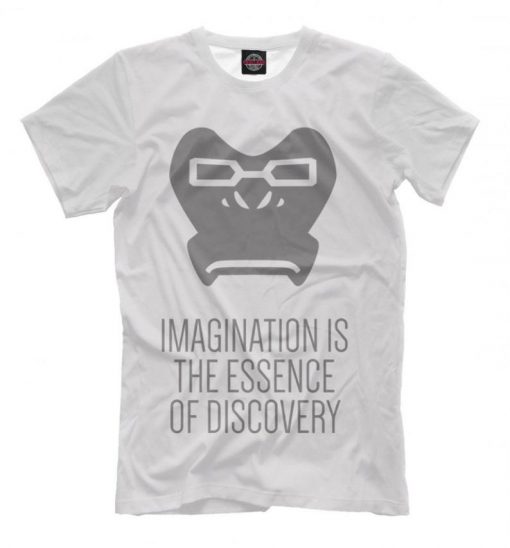 Overwatch Winston Imagination is the Essence of Discovery T-Shirt, OW Video Game Tee, Men's Women's All Sizes