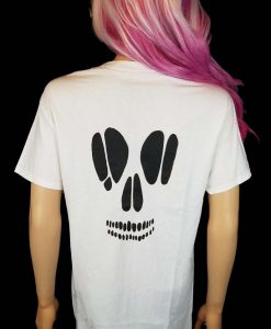 Painted Skull T Shirt - Pastel Goth Top Back