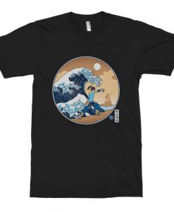 The Legend of Korra and Great Wave Off Kanagawa T-Shirt, Avatar The Last Airbender T-Shirt, Men's and Women's Sizes