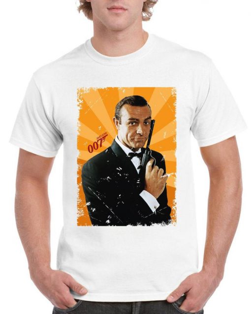 James Bond 007 Sean Connery t-shirt retro film man woman tee gift cult leggend