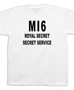 MI6 British Secret Service James Bond SIS Spy t shirt