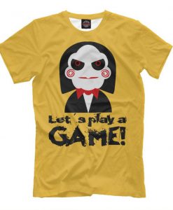 Billy The Puppet Let's Play A Game T-shirt, Saw Movie Tee, Men's Women's All Sizes